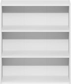 Furinno Basic Book Shelf, 3-Tier Bookshelf, Cube Storage Organizer Bookcase with Open Shelf, 7 x 24 x 26, for Living Room, Be
