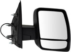 TRQ Driver and Passenger Side Mirror Assembly Set Power Heated Foldaway Textured Black Compatible with 12-21 Nissan NV1500 SV