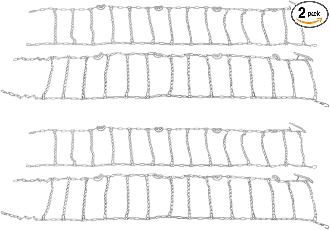 Mytee Products (2 Pack) Twist Link Tire Chain - Single For 24.5" tires truck semi tire chains (Set of 2)