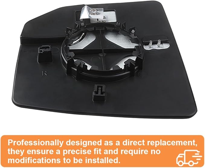 Senzeal Passenger Side Heated Mirror Glass Replacement for Ford F-150 2015 2016 2017 2018 2019 2020 with Blind Spot Mirror Replace FL3Z17K707A (Right Side)