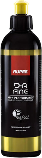 RUPES 9.DAFINE250 Pack of 1 250 ml Yellow D-A Fine High Performance Polishing Compound for Car Detailing & Removing Scratches| Removes Fine Defects | Micro-Abrasive Technology | Removes Swirl Marks