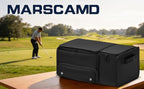 Golf Trunk Organizer with Built-in Hard Frame & Insulated Cooler Compartment, Ventilated Shoe Storage for 2 Pairs(Up to Mens U