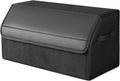 car organizers and storage for SUV,trunk organizer for sedan, leather foldable sleek box with lid,collapsible cargo bins, tool