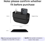 AC4®️ Universal Car Seat Gap Filler Organizer | Premium PU Leather Storage for Car, SUV & Trucks | Car Pocket Organizer for front seat, Cable Slots, Wallet, Sunglasses & Essentials.