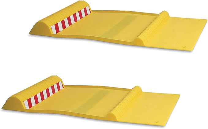Maxsa 37356-2PK Park Right 21" x 11" x 2" Parking Mat, Yellow, Amazon Exclusive