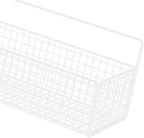 Multifunctional Iron Wire Wall Hanging Storage Basket, Portable Metal Mesh Bin for Kitchen and Bathroom, Vintage Wall Mount F