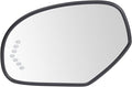 TRQ Mirror Glass w/Backing Plate Heated Driver Side Compatible with Cadillac Chevy GMC SUV
