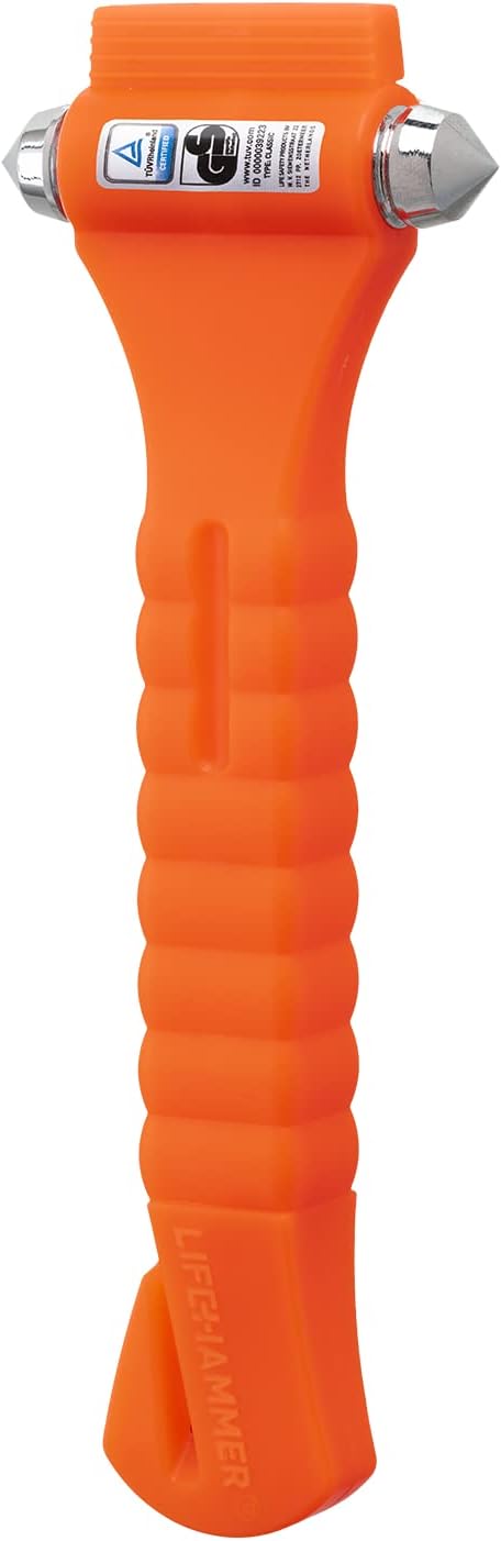 Lifehammer Brand Safety Hammer - The Original Emergency Escape and Rescue Tool with Seatbelt Cutter, Made in The Netherlands