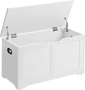 VASAGLE Storage Chest, Storage Bench with 2 Safety Hinges, Farmhouse Style, 15.7 x 31.5 x 18.1 Inches, for Entryway, Bedroom,