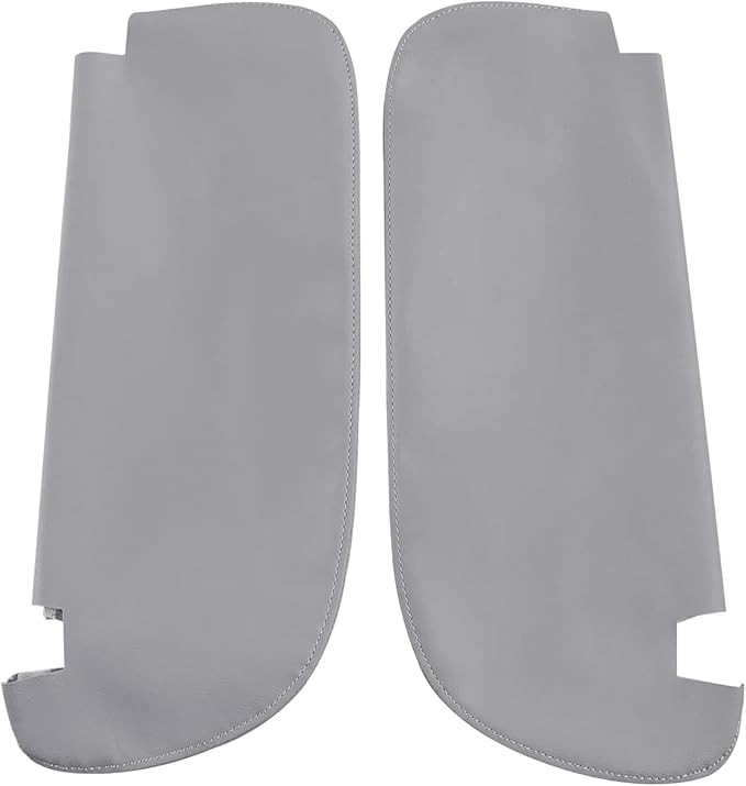 Car Sun Visor Cover Skin Replacement Fits for Dodge Ram 1500 2500 1994-2001 Microfiber Leather, Gray