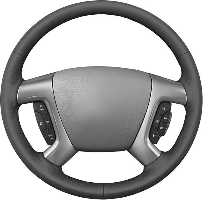 MEWANT Steering Wheel Cover Compatible with Chevy Silverado 1500/Chevy Silverado 2500 3500/ Tahoe/Suburban 1500/ Avalanche 1500/Traverse/Express