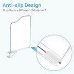 Vtopmart 4 Pack 12in Height Shelf Dividers for Closet Organization, Clear Plastic Closet Shelf Dividers of Upgrade 12in for M