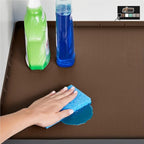 GORILLA GRIP Waterproof Silicone Under Sink Mat with Raised Lip for Kitchen and Bathroom, 34 x 22 in, Cabinet Shelf Liner Sta