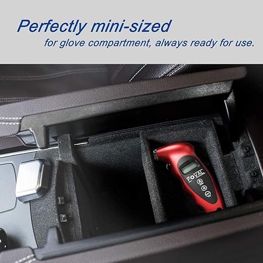FOVAL Digital Tire Pressure Gauge 150 PSI for Car Truck Bicycle Instant Read with Backlit LCD and Non-Slip Grip (3)