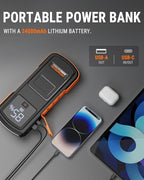 Powrun P-ONE MAX Jump Starter, 4000A Portable Jump Box, Car Jump Starter Battery Pack for All Gas or Diesel Engines up to