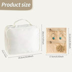 GSXRB Jewelry Organizer Travel Portable Earring Necklace Ring Jewelry Organizer Large Capacity Foldable Multi-Layer Classifie