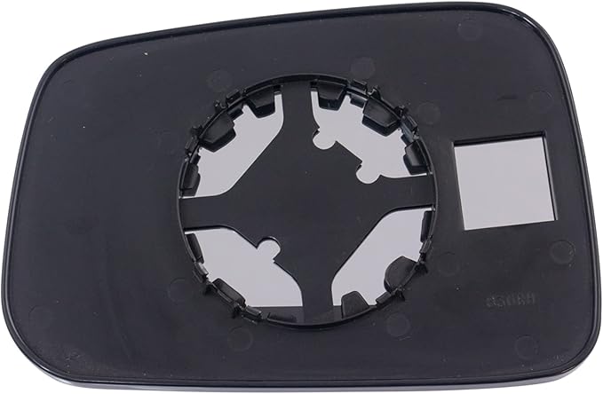 TRQ Passenger Side Mirror Glass with Backing Plate Compatible with 2006-2011 Chevrolet HHR, Snap On, Clear, GM1325155 1528172