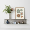 Stainless Steel Floating Shelf Picture Ledge, 23.6 Inch Wall Mounted Display Shelf with Back Guard, Heavy Duty Bathroom & Kit