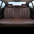 Coverado Rear Seat Covers for Cars, Brown Back Seat Protector, Back Seat Cover for Kids, 3-Pieces Waterproof Car Seat Cushion