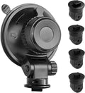 Sportway S504 Suction Cup Dash Cam Mount Holder (5th Gen) with 4pcs 360 Rotating Joints for Apeman Ssontong Biuone iZEEKER HaHoco and Most Other Car Dash Cameras