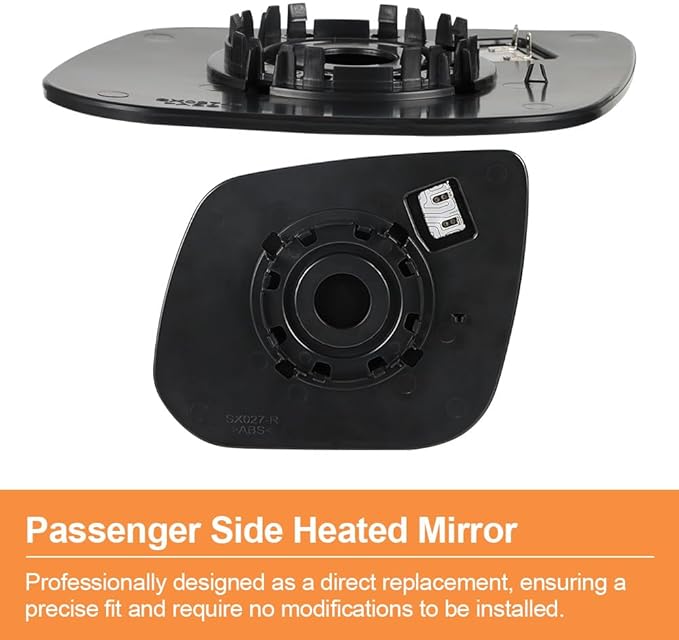 Senzeal Passenger Side Heated Mirror View Convex Mirror Glass for Chevrolet Chevy Colorado GMC Canyon 2015-2022 Rearview Mirrors Glass Replaces 23191161 (Right Side)