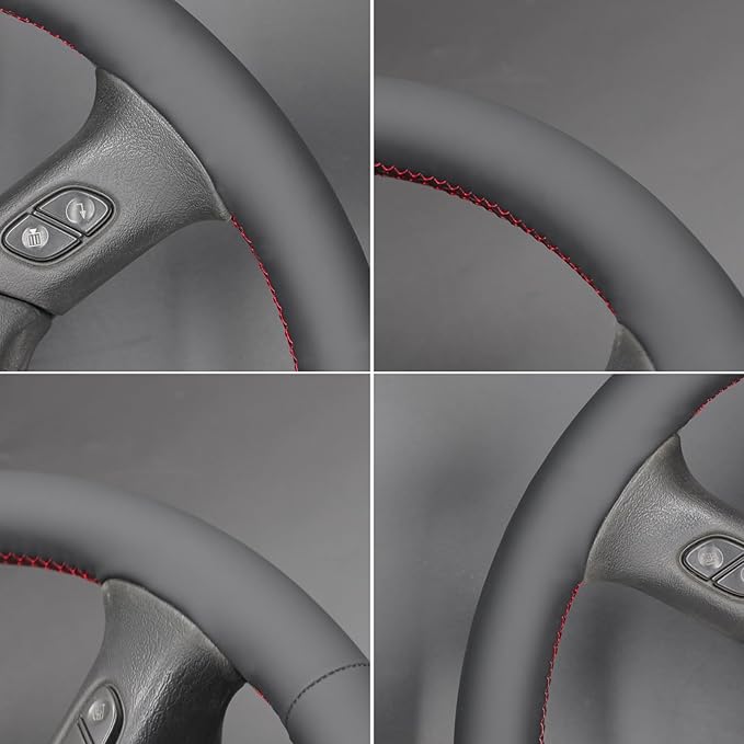 MEWANT Steering Wheel Cover for Chevy Silverado 1500/2500 / 3500 2003-2006 / Silverado 1500 2500HD 3500 Classic/Trailblazer Hand-Stitched Microfiber Leather Steering Wheel Wrap