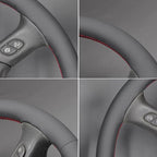 MEWANT Steering Wheel Cover for Chevy Silverado 1500/2500 / 3500 2003-2006 / Silverado 1500 2500HD 3500 Classic/Trailblazer Hand-Stitched Microfiber Leather Steering Wheel Wrap