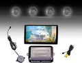 LCD Parking Sensor Kit - Displays Data on Original Screen, Easy Rear Installation, Compatible with CVBS Cameras (Not for AHD), 18 Probe Colors to Match Any Vehicle（Darkgrey）