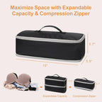 Cambond Travel Underwear Organizer Bag - 4-in-1 Soft Double Layer Bra Travel Bag, Portable Expandable Compression Packing Org