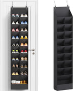 Lifewit 10 Tier Over the Door Shoe Organizer with 19 Large Deep Pockets, Fabric Hanging Shoes Shelf for Closet, Dorm Storage,