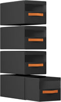 DIMJ Closet Organizers and Storage - Fabric Bins with Drawers for Closet Foldable Clothes Organizers with Clear Window, Stack