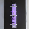 Exclusive U-Shaped 5-Tier Compact Narrow Wall Shelf Unit with RGB Lighting, Modern Vertical Shelf for Vanity, Ideal for Anime