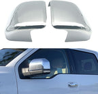 Keptrim for F150 Rearview Side Mirror Cover Trim for Ford F150 2015 2016 2017 2018 2019 2020, ABS Chrome, 2pcs