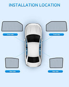 Car Window Shades for Honda-CRV(2017-2022),4 Pack Car Window Cover for Baby Sun Shade Blocker Breathable Mesh,Reduce UV Rays & Heat Insulation Privacy Protection for Camping, Travel, Sleep