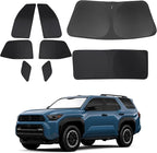 TINGLU Window Shades for Toyota 4Runner 2025 2026 Accessories Car Side Full Windows Rear Triangular Windshield Sun Shade Sun UV Rays & Privacy Protection for Camping 8PCS