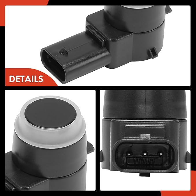 A-Premium 4-PC Reverse Backup Parking Assist Sensor Compatible with Select Mercedes-Benz & Freightliner Models - C250, C300, C350, C63 AMG, E320, E550, GLK350, Sprinter 2500 3500, GL450, S600, CLS550