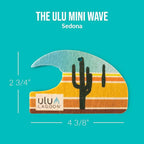 ulu Lagoon Hanging Car Air Freshener | Tropical Beach Coconut Surf Wax Scent Mini Wave | Long Lasting Car Freshener, Closet a