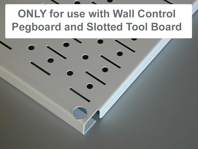 Wall Control 4 ft. Metal Pegboard Organizer - Standard Tool Storage Kit & Spray Can Holder Bracket for Pegboard & Slotted Too