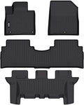 VIWIK Floor Mats Fit for Kia Sorento 7 Seat 2016-2020 S/L/LX/EX/SX/SX Limited, Anti Slip 3D Automotive Car Mats, Car Mats TPE Waterproof Floor Liners All-Weather Protection, 1st & 2nd & 3rd Row