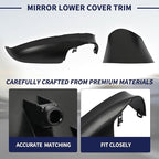 Mirror Lower Cover Trim ＆ Base Kit Right Passenger Side Fit for Mazda CX-5 2015 2016 (With Mirror Light Version), Rearview Wing Bottom Cap Lower Holder Frame House ＆ Triangle Base Assembly