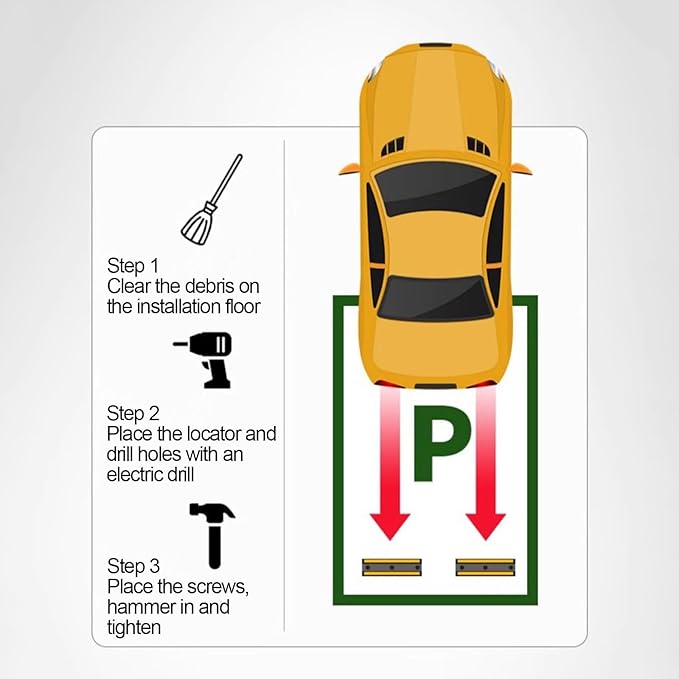 Color Parking Stopper for Garage and Parking Lots, Car Blocker Protect Bumper, Garage Parking Aid, for Various Car Parking, 1 Piece Pack(Blue)