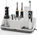 Boperzi Electric Toothbrush Holders with Cord Slots: Detachable Toothbrush and Toothpaste Holders, Large Tooth Brush Storage 