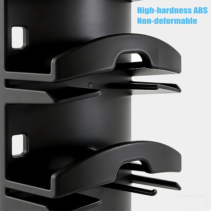 Hat Organizer for Baseball Caps: Hat Rack for Wall & Door, 10-Tier Hat Storage Display Holder Hold up to 20 Hats, Wall Mounte