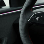 MEWANT DIY Stitching Steering Wheel Cover Wrap for Tesla Model 3 Highland 2023-2025/Model Y 2025 Accessories
