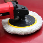 Fasmov 3 Pack Wool Polishing Pad, 7 inch Wool Buffing Pad for Compound Cutting & Polishing, Buffing Pad Kit for Car, Boats, Trucks and RVs Polishing