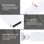 Lifewit 5 Pack 2.36" High Drawer Dividers 28-43.5cm/11-17" Adjustable Drawer Organizer for Clothes/Utensils, Expandable Drawe
