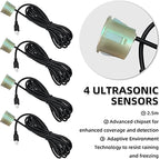 LCD Parking Sensor Kit - Displays Data on Original Screen, Easy Rear Installation, Compatible with CVBS Cameras (Not for AHD)
