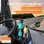 Car Cup Holder Expander, 2-in-1 Multifunction Cup Holder with Suction Cup & Adjustable Base, Cupholder Expander for 10-46 OZ 