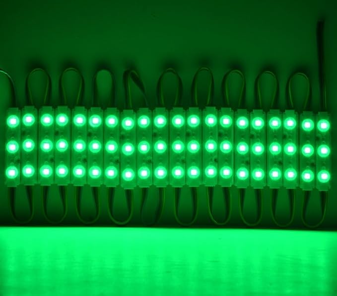 10FT Storefront Window LED Light Kit 5050 RGB Injection LED Module Light with Power Plug and 24 Key Remote Controller