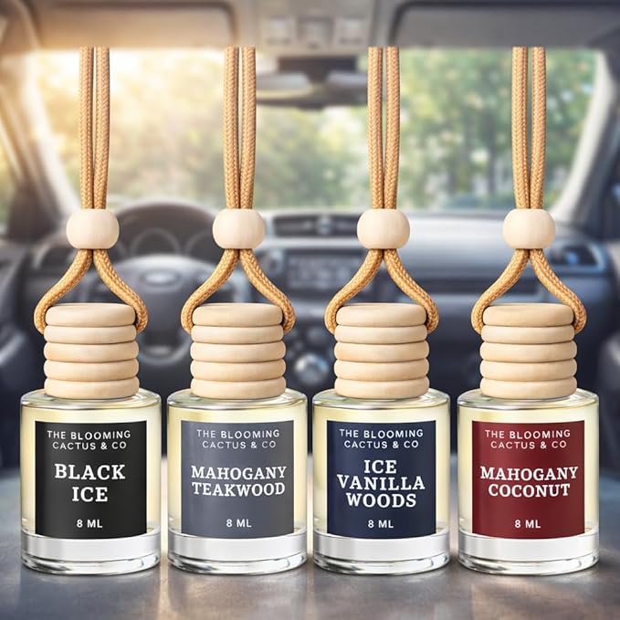 4 Pack Air fresheners | Long lasting car air fresheners, Hand-made in USA | Small room diffuser | Small Business Woman Owned.